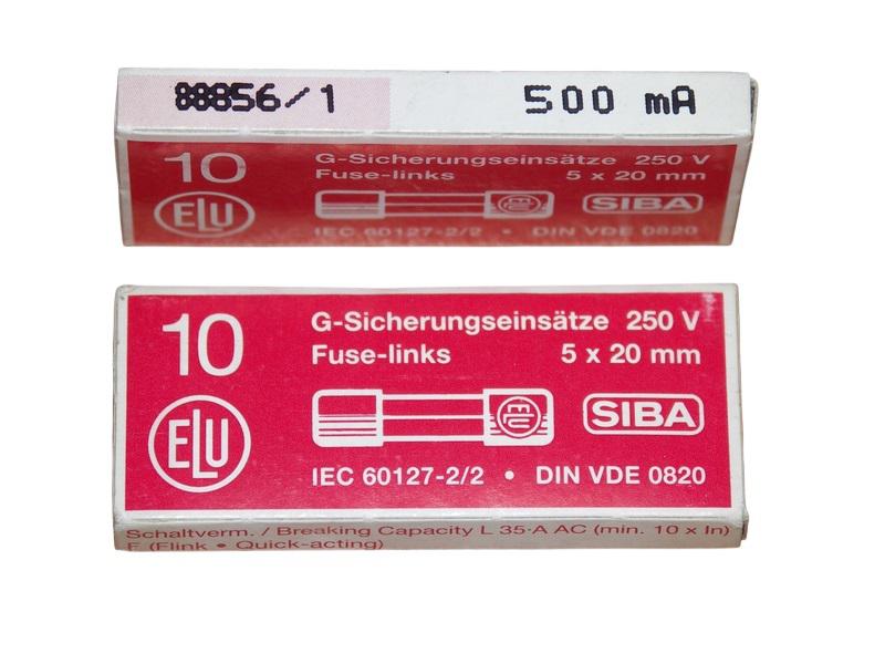 Предохранитель SIBA № 179020.6.3 (6.3А 250В 5х20мм) Электрофарфор ЦБ-00007876