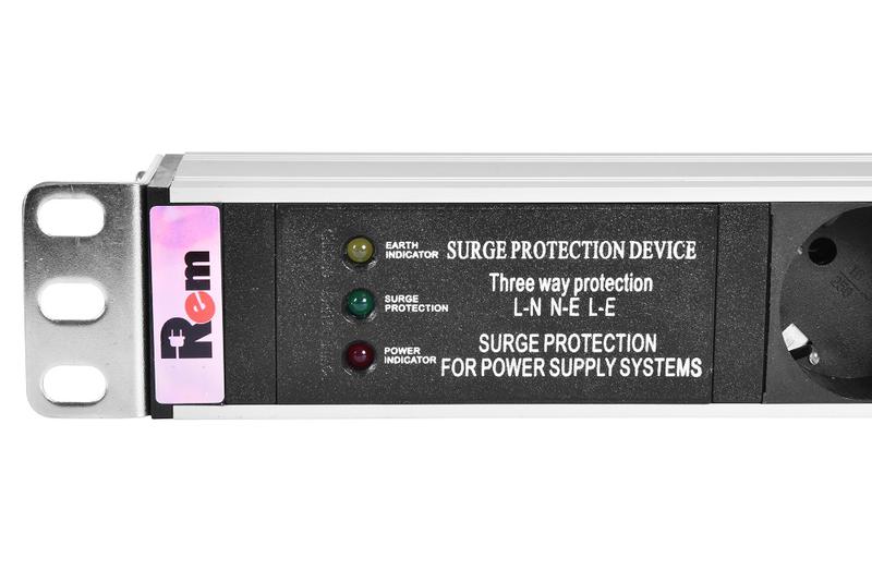 Блок распределения питания R-16-7S-FI-440-1.8 7хSchuko 16А горизонт. с мониторингом Rem 1361979