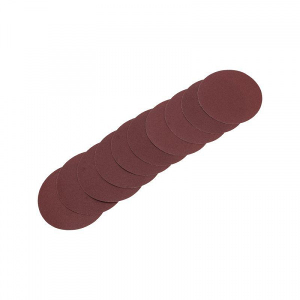 Диск абразивный на ворсовой основе на липучке без отверстий P220 125мм (уп.10шт) Kranz KR-91-1154